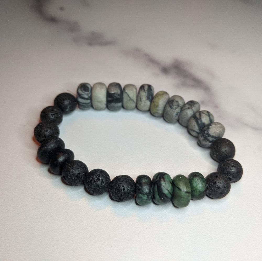 Handcrafted stone bracelet